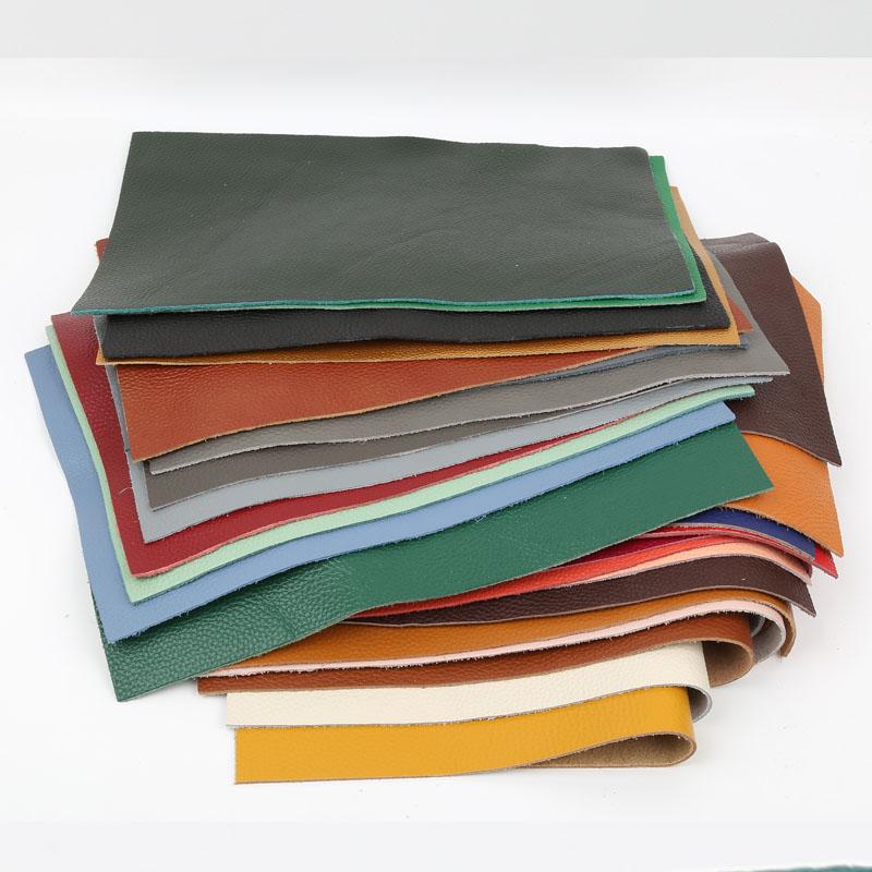 Brown cowhide leather material 1.5mm color leather seat sofa cushion soft package head layer pure leather fabric