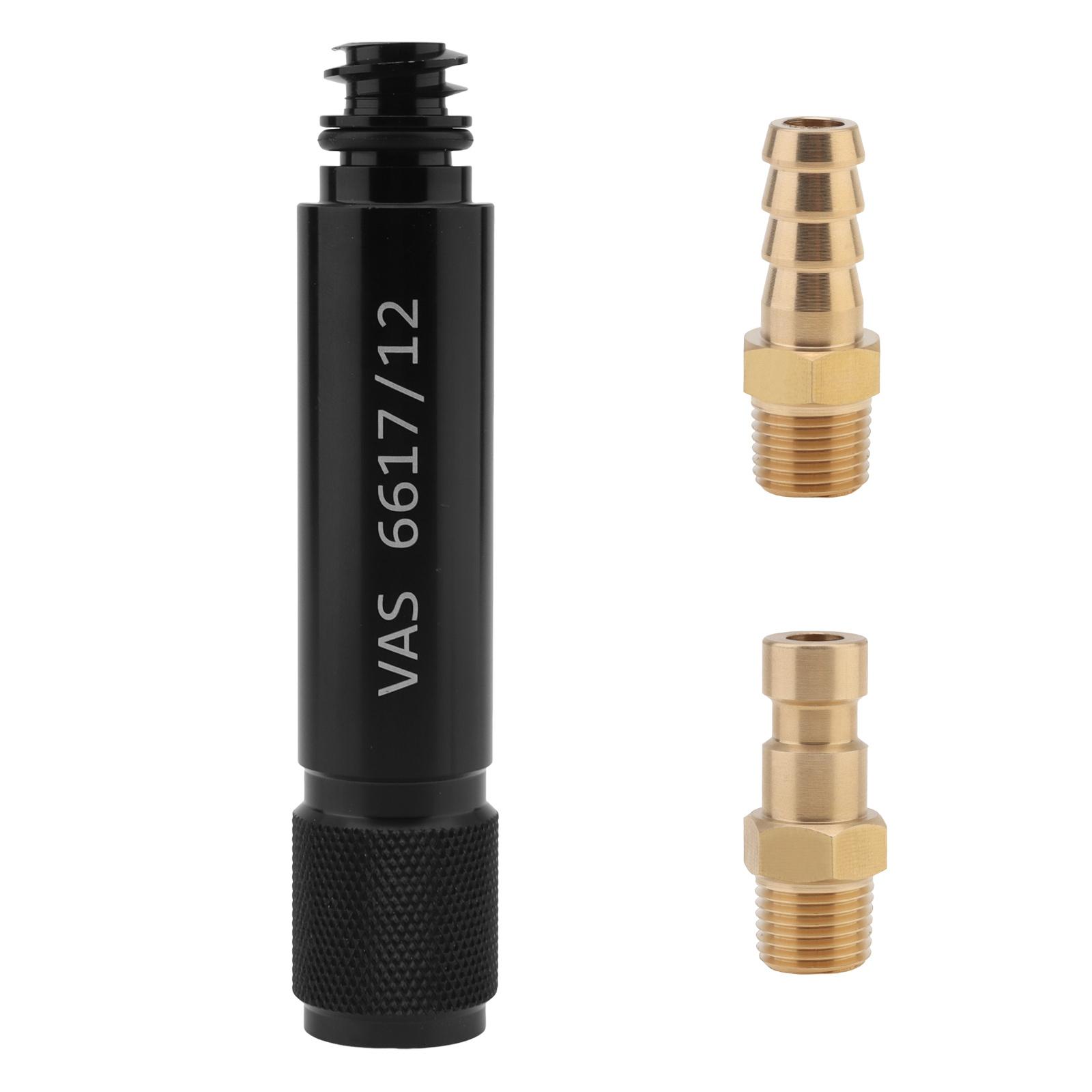 

VAS 6617 / 12 Герметичный 7-скоростной заправочный адаптер с 2 переходными штуцерами, инструмент для заливки трансмиссионного масла из алюминиевого сплава