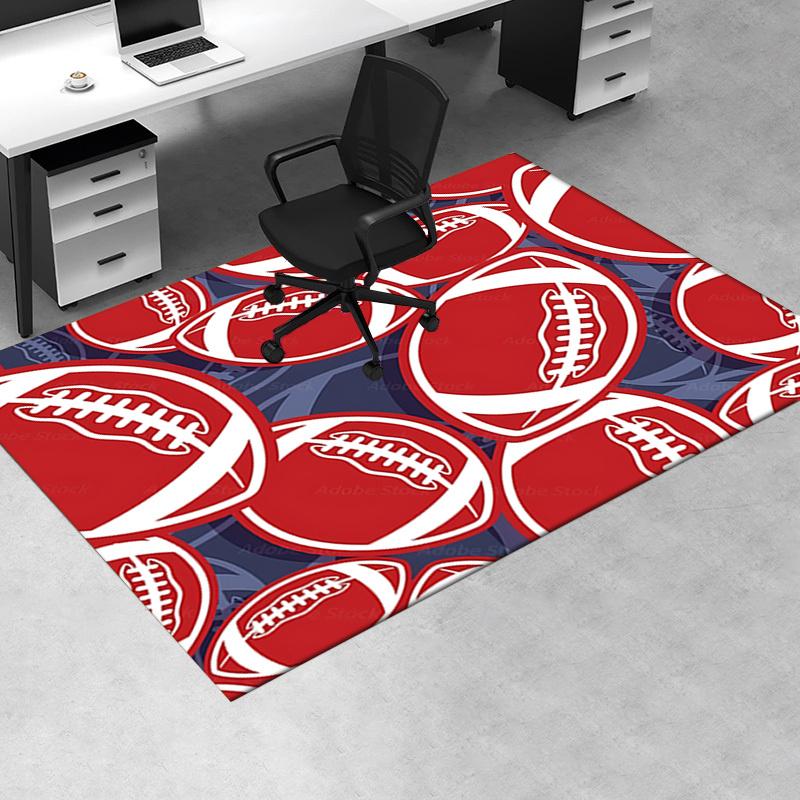 Football Chair Mat: Office Carpet, Oversized Rug for Home Decor, Sofa Mat, Desk Pad Gift Suitable for Bedroom, Living Room, Any Room