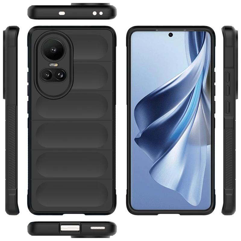 Case For OPPO Reno 10 Pro 5G Back Cover Phone Case Liquid Silicone Anti-fall Shockproof Armor Cases Funda Coque