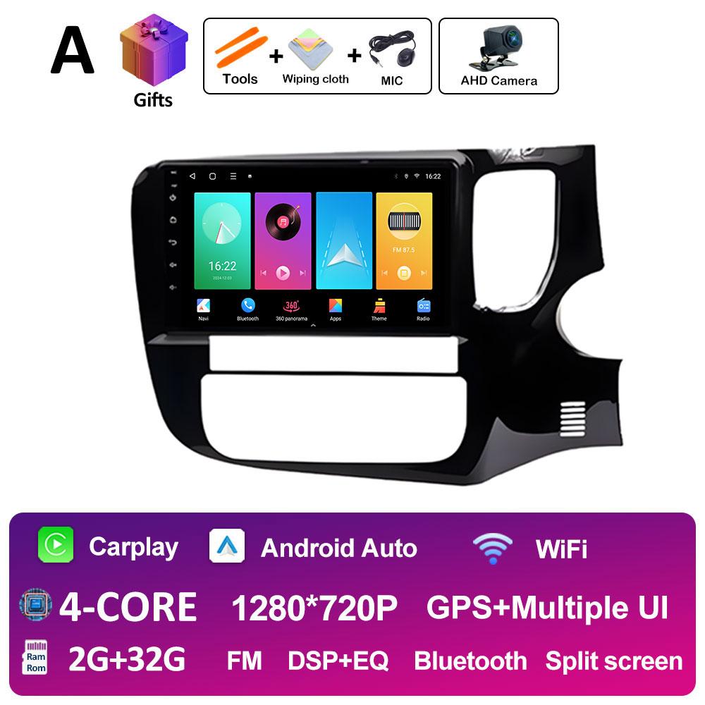 Intelligentes System Kabelloses CarPlay Für Mitsubishi Outlander 3 2012 - 2018 BT 2.5D Touchscreen GPS-Navigation Autoradio Kein 2din