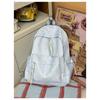Korean Small Fresh Schoolbag Female College Student Simple Star Backpack Lightweight Large Capacity High School Backpack