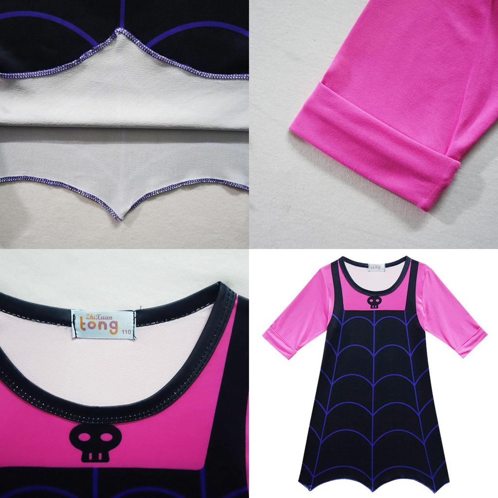 Cartoon Vampirina Girls One Piece Sweat Dress With Exquisite Craftsmanship For Holidays