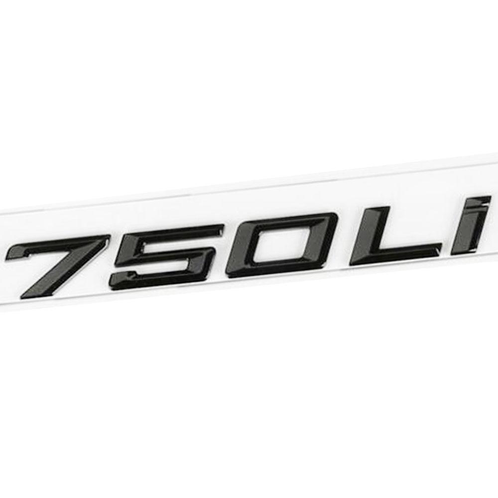 Black Shine Car Body Decorate Rear Trunk Emblem 3D Lettering Badge Accessories For BMW Series 7 760Li 750Li 745Li 740Li 730Li