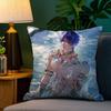RRafayel Love DDeepspace Pillow Case Plush Fabric Soft Double Sided Print Sofa Cushion Cover Throw Pillow Covers