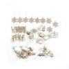 2 Pack Xmas Ball Ornaments Set PS Plated Stars Snowman Snowflakes Xmas Tree Hanging Decorative Balls for Home White and