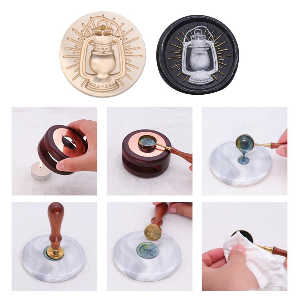 Special-shaped Embossed Flame Lacquer Seals Gold-plated 3D Stamp Head Brass Multipurpose Art Craft Supplies for Scrapbooking