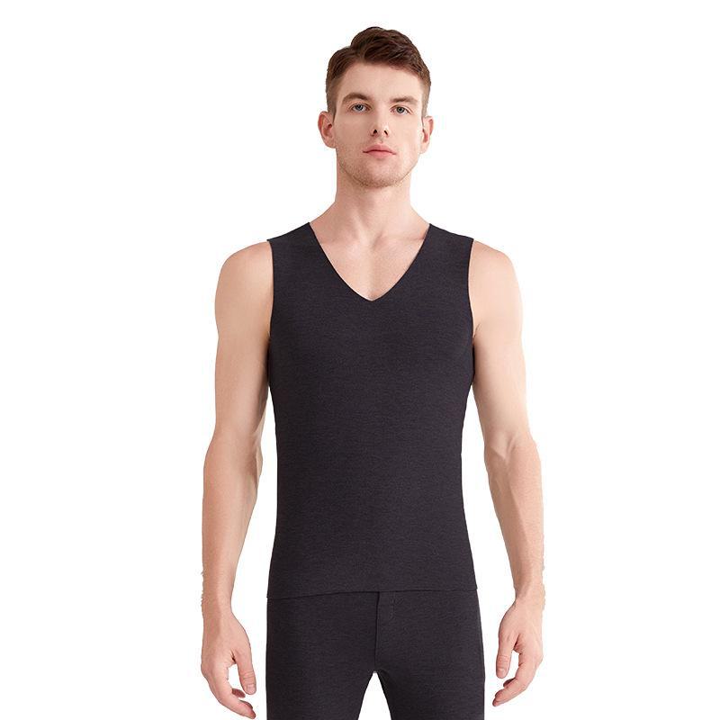 Class A Seamless Men's Antibacterial Velvet Warm Vest
