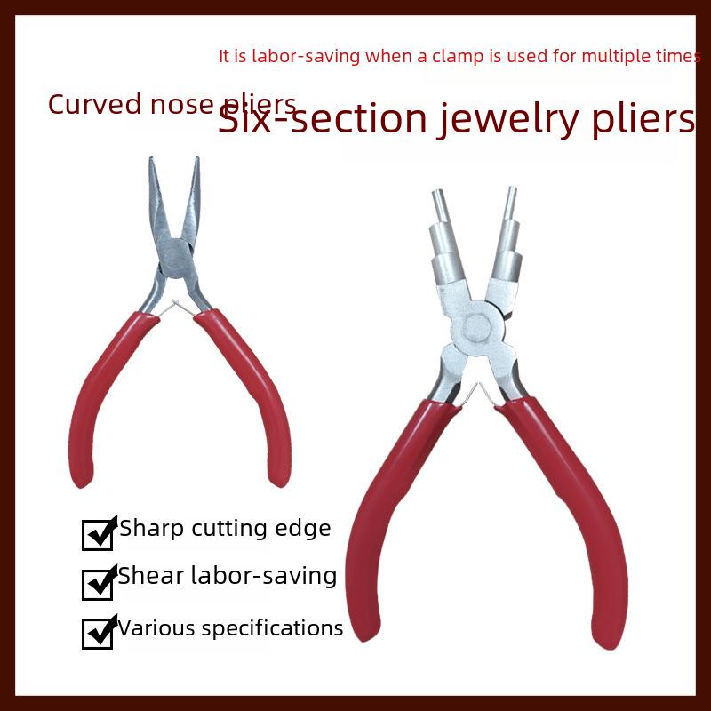 Rust-Proof 6-in-1 Round Nose Jewelry Pliers