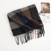 Winter British Style Imitation Cashmere Scarf for Men High End Checkerboard Cold Proof Shawl and Scarf