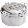 HANDUNYOU 316L Stainless Steel Round Lunch Box