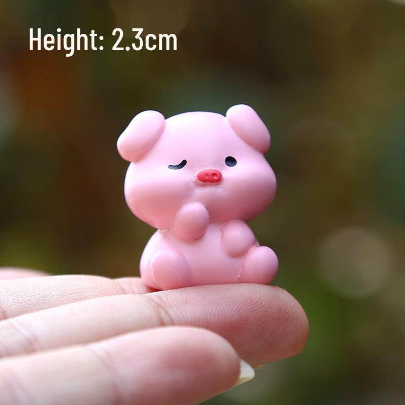 Twelve Zodiac Mini Resin Animal Figurines: Cute Cartoon Style