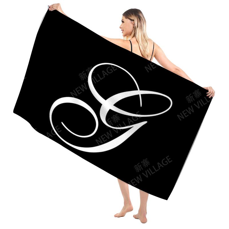 Bathroom Bath towel for adults sauna Large beach towel Gym towel Large hotel woman shower quick drying microfiber simple letter