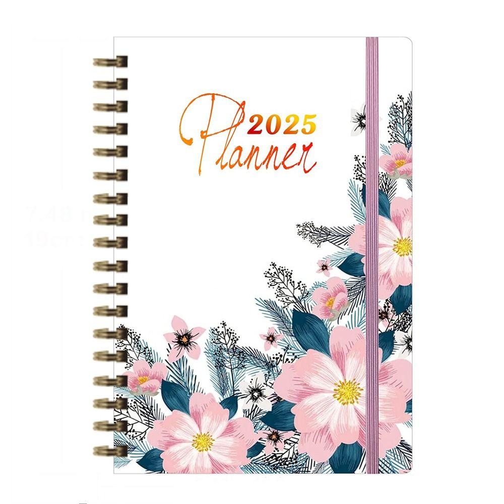 12 Months 2025 Schedule Planner Notepad To Do List Diary Writing Pads  Office Supplies