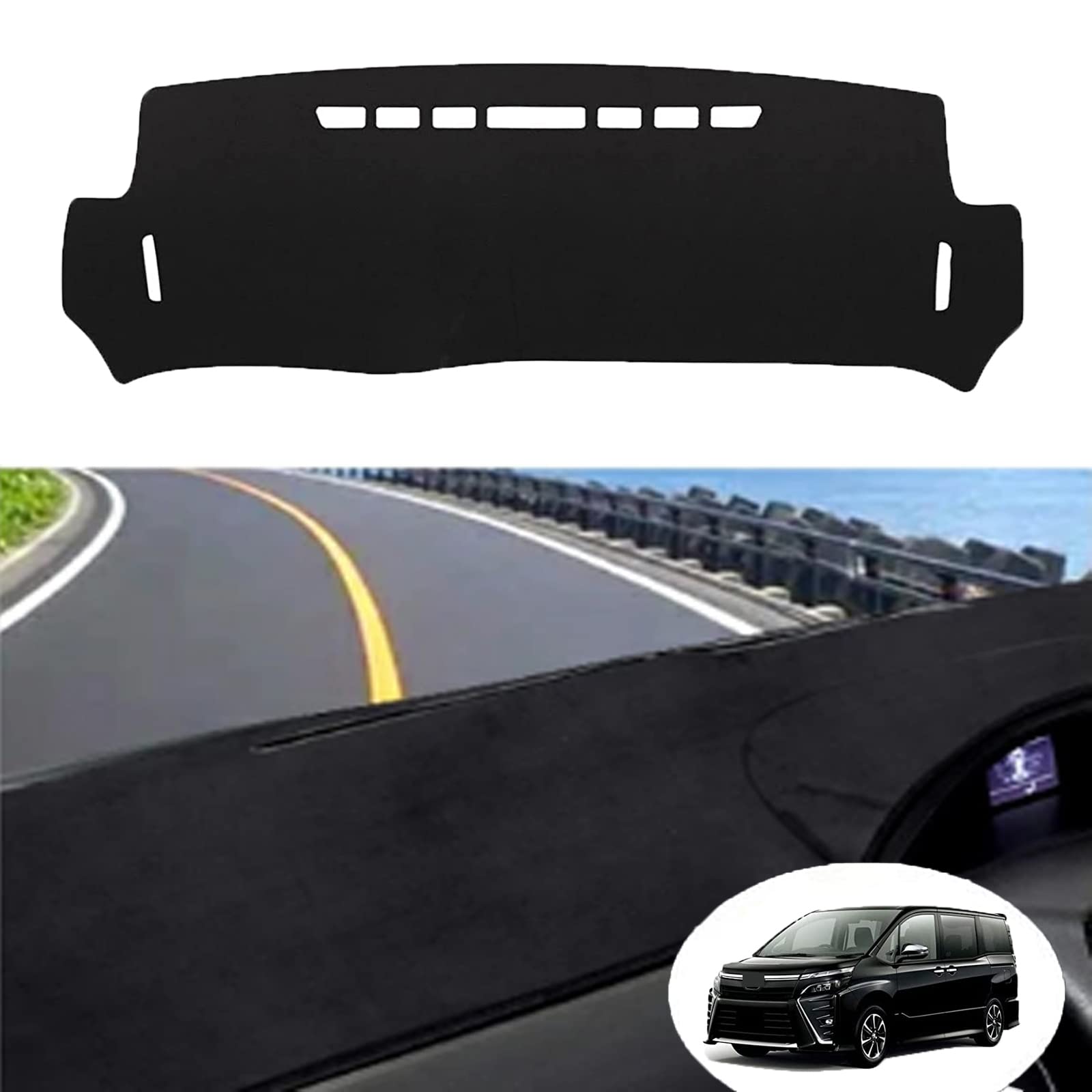 

Toyota New 80 Series Dashboard Noah 80 Series Dashboard Voxy 80 Series Dashboard Sun Protection Dashboard Front Interior Flannel Set 80 Voxy/Noah Mat,