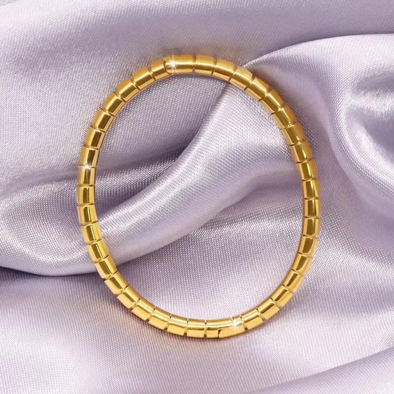 Starry Sky Full Diamond Titanium Steel Bracelet – Versatile, No-Fade Silver Women's Fashion Accessory