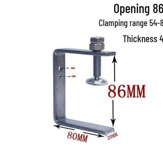 C304 Tiger Claw U-Shaped Stainless Steel Pipe Clamp