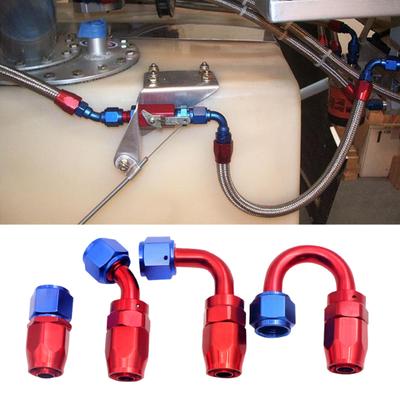 AN8 Excellent Swivel Hose End Fitting 0-90 Degrees Durable High Precision