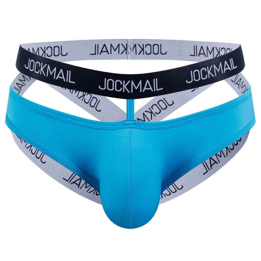 Jockstraps JOCKMAIL Elastic Band Letter Printed Fashion Ultra-thin Ice Silk Men's Thong Underwear