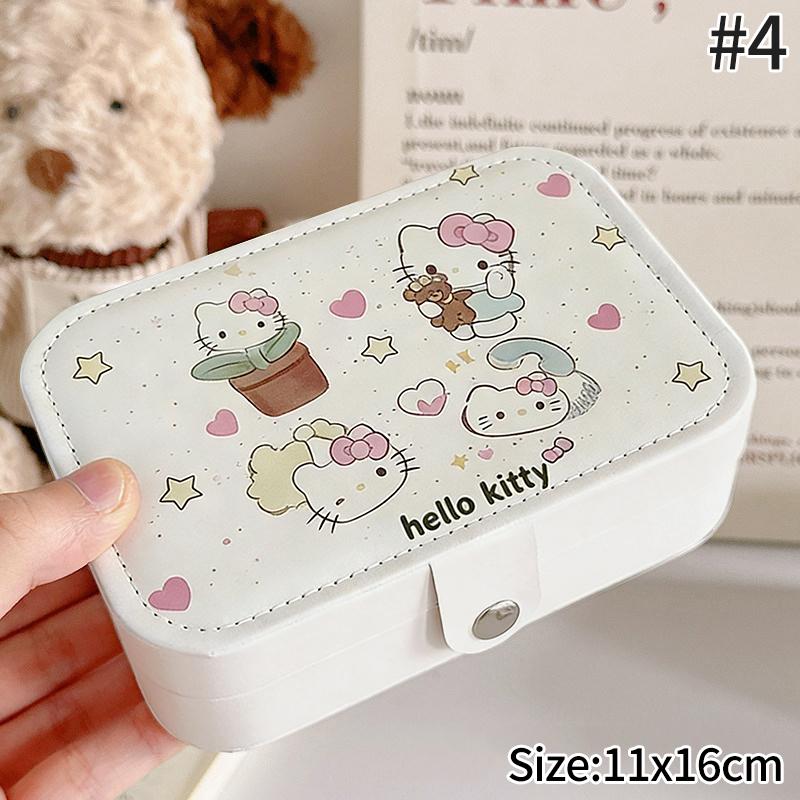 Leather  Jewelry Box Earrings Necklaces Rings Storage Box Travel Portable Ring Box Jewelry Organization Girls Gifts