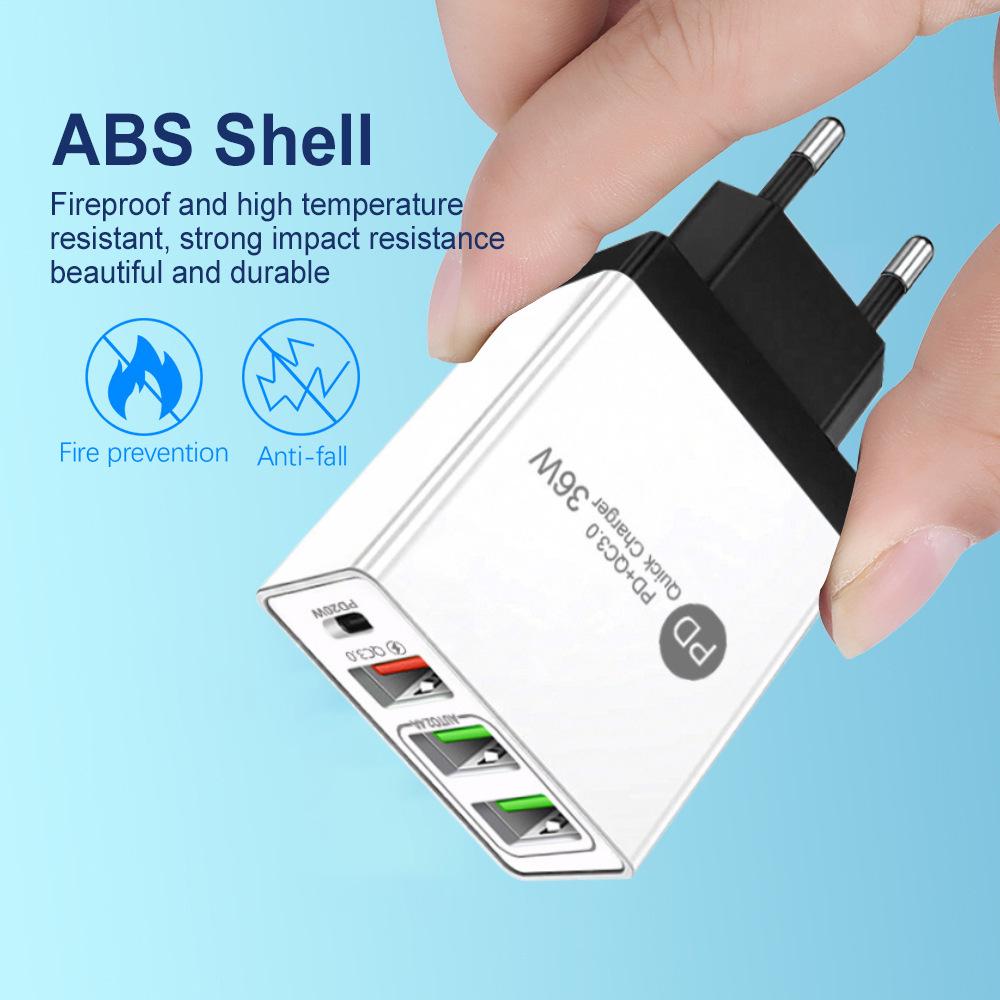 PD33W QC3.0 Multi-Port GaN Fast Charger with 9V/12V European Standard
