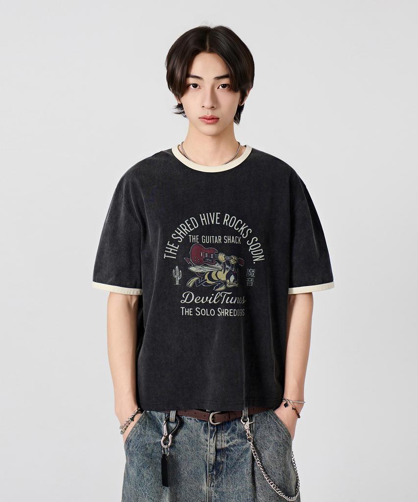 Dimiteulibeullaeg Vlad Vintage Arch Ringer T-Shirt_2 Color