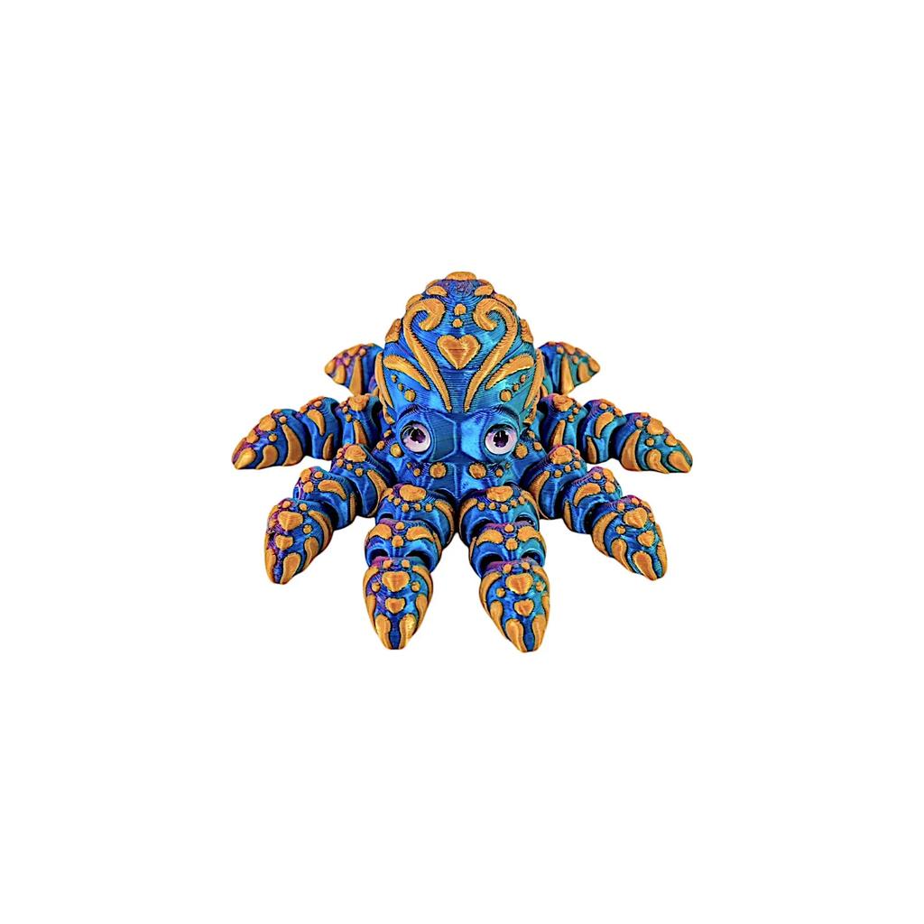 3D Printed Octopus Ornament Creative Animal Landscape Decoration Simulated Octopus Desktop Home Model Party Children's Gift