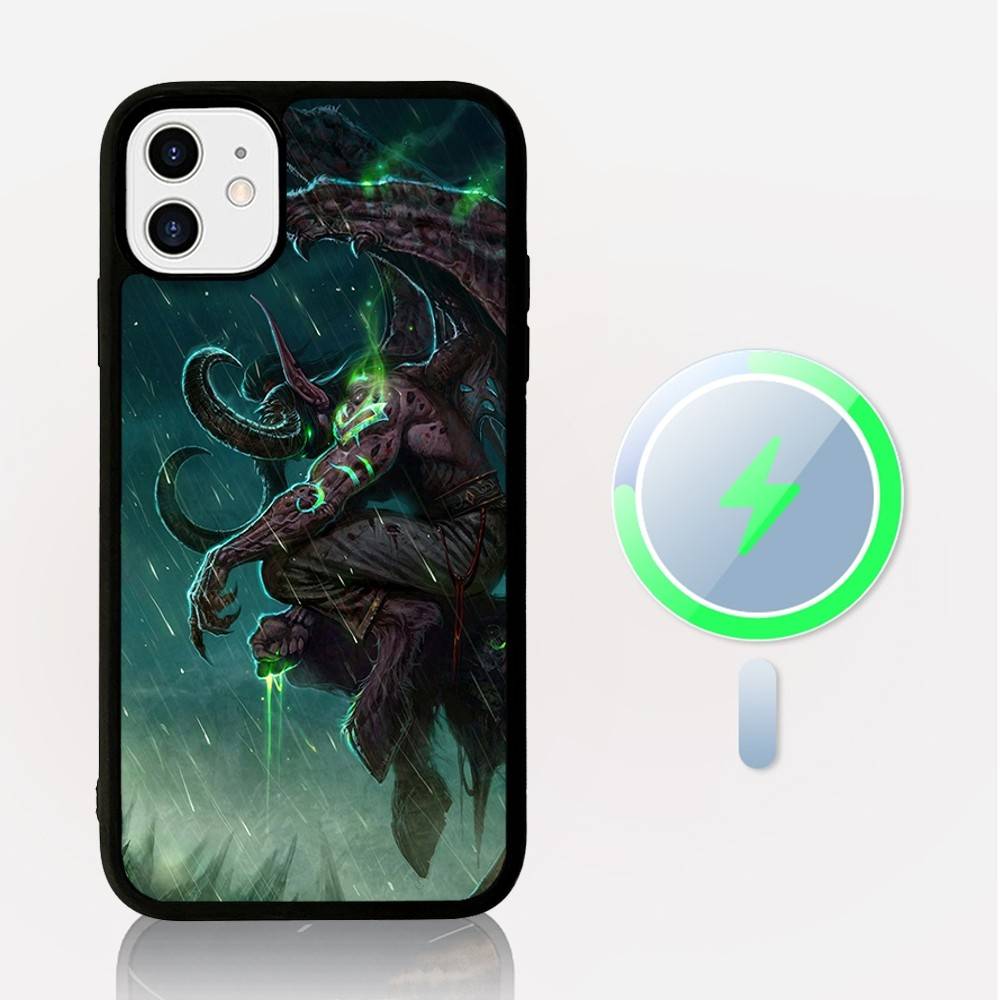 Game World Of Warcraft Phone Case Magnetic Case For IPhone 16 14 13 12 11 15 Pro Max Plus For Magsafe Wireless Charge Cover
