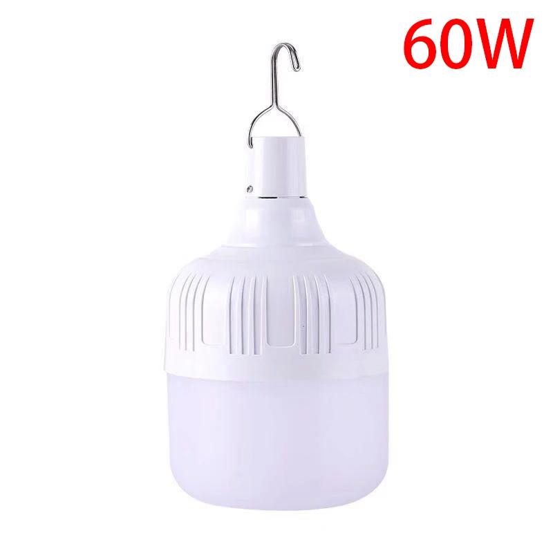 LED Rechargeable Portable Lantern Built In Battery Three Gears Adjustable Lamp Outdoor Camping Emergency Tent Light with Hook