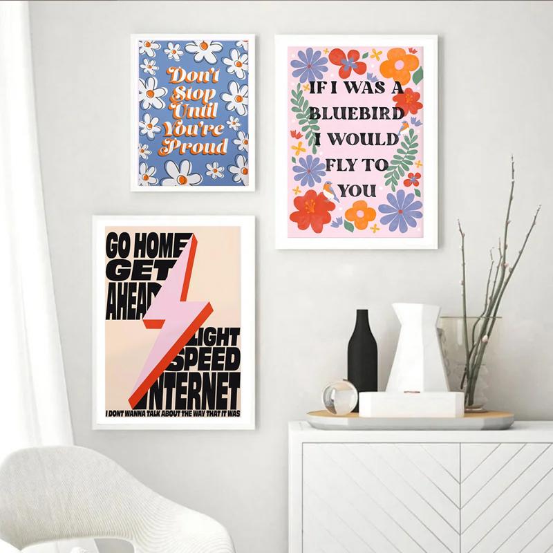 Harris Styles Lyrics Poster Daylight Fine Line Album Canvas Painting Modern Music Singer Wall Art Prints Pictures for Home Decor