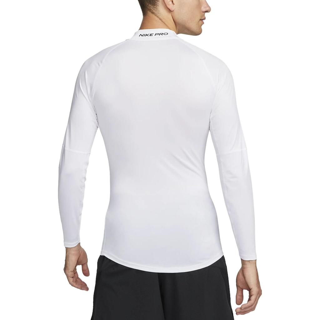 Nike Pro Dri-FIT Fitness Mock-Neck Long-Sleeve T-Shirt White FB7909-100
