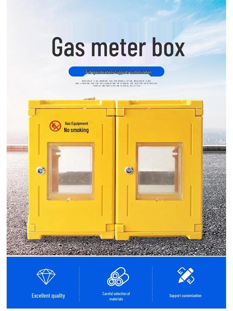 Scatola per Contatore a Gas ed Elettrico in Fibra di Vetro da Parete per Uso Interno/Esterno