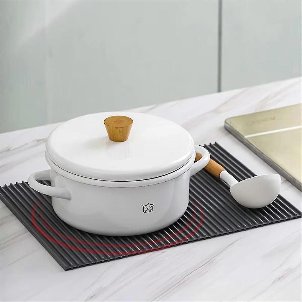 Tapis de Cuisine en Silicone pour Plan de Travail - Haute Température, Anti-Brûlure, Antidérapants Sous-verres et Sets de Table