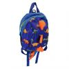 Kleinkind Rucksack Cartoon Niedlicher Dinosaurier Verhindert Verloren Große Kapazität Kinderrucksack mit Leine für Kinder von 2 bis 4 Jahren Dunkelblau--
