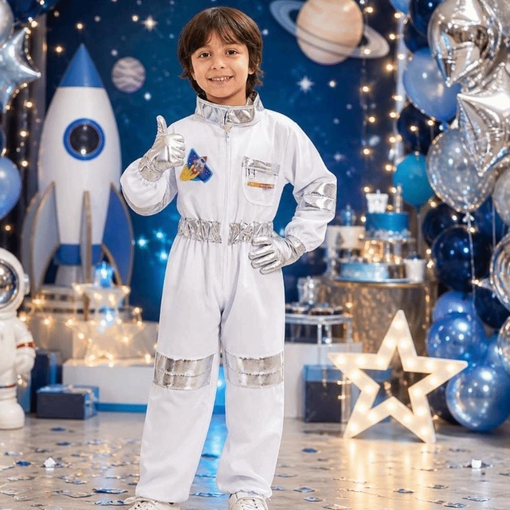 With Gloves Spaceman Costume With Hat Space Suit Bodysuit Cosplay Costume Role Play
