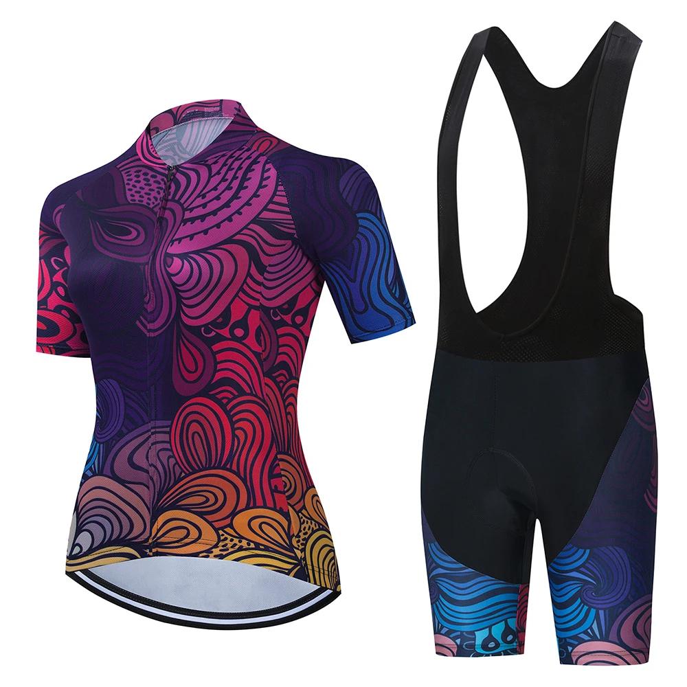 2026 Summer Breathable Cycling Suit Set Mountain Bike Female Women Sportwear Cheap Wholesale Women Clothes Woman Clothing Women's Cycling Shorts Sets