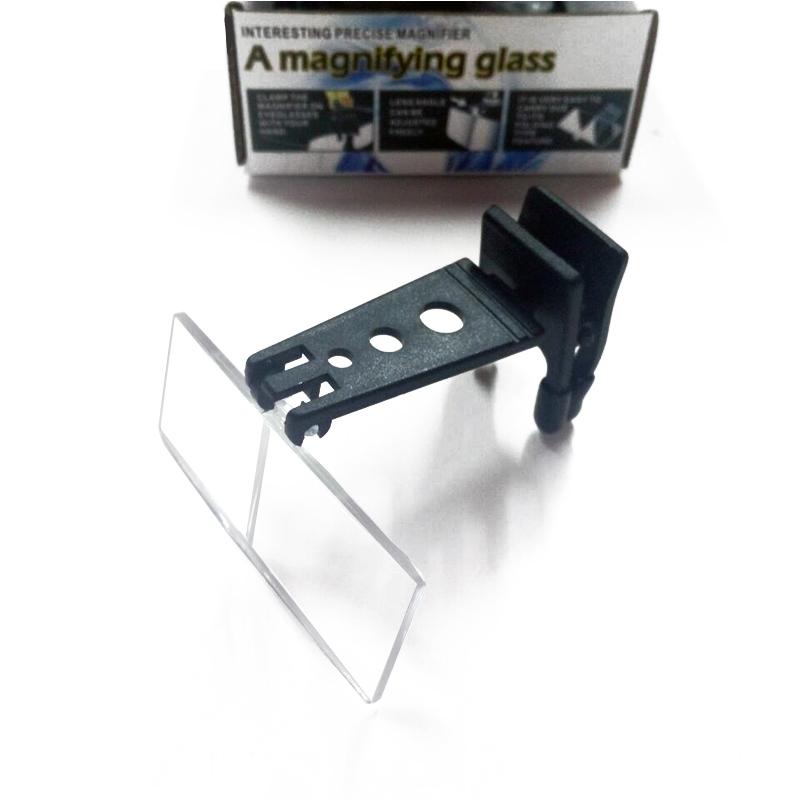 

Glasses Style Magnifying Glass With Clip For Reading ,Wooden Horse-Type Surgical Magnifying Glass, Three Sets Of Lenses 1.5X 2.5X 3.5X