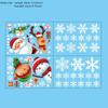 4/6pcs Window Stickers Cartoon Merry Christmas Santa Claus Xmas Tree Glass Decal Christmas Decorations for Home 2025 New Year