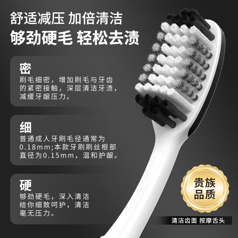 Hard Bristled Olive Toothbrush for Men, Suitable for Travel and Family Use, Suitable for Deep Cleaning for Both Men and Women