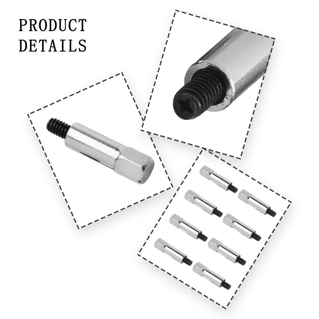 For SBC Compatible Chrome Valve Cover Bolt Kit Offering Eight Fasteners Perfectly Fitting Multiple Engine Types