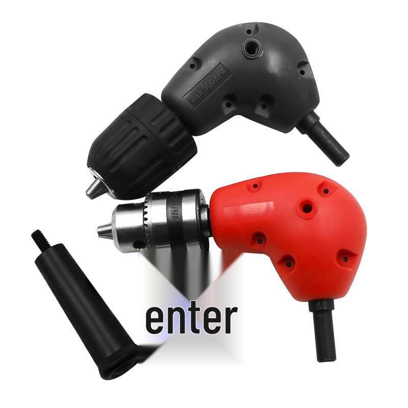 Right Angle 90° Electric Drill Adapter with Chuck Extension