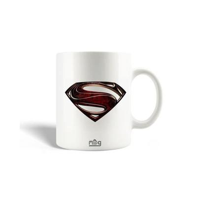 Ceramic Mug - Superman - 30cl - White - Dishwasher Safe - Height 9.5 Cm