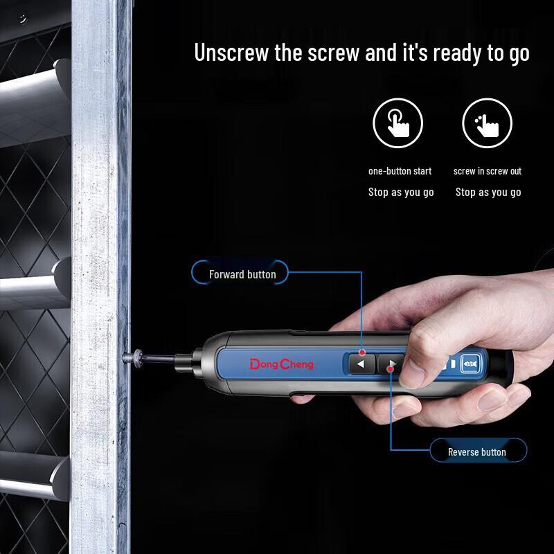 Dongcheng 4V Cordless Electric Screwdriver Kit CN Plug (adapter Included)