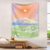 Hand-painted Oil Painting Cute Landscape Pattern Hanging Cloth Home Wall Decoration Tapestry Bedroom Living Room Tapestry