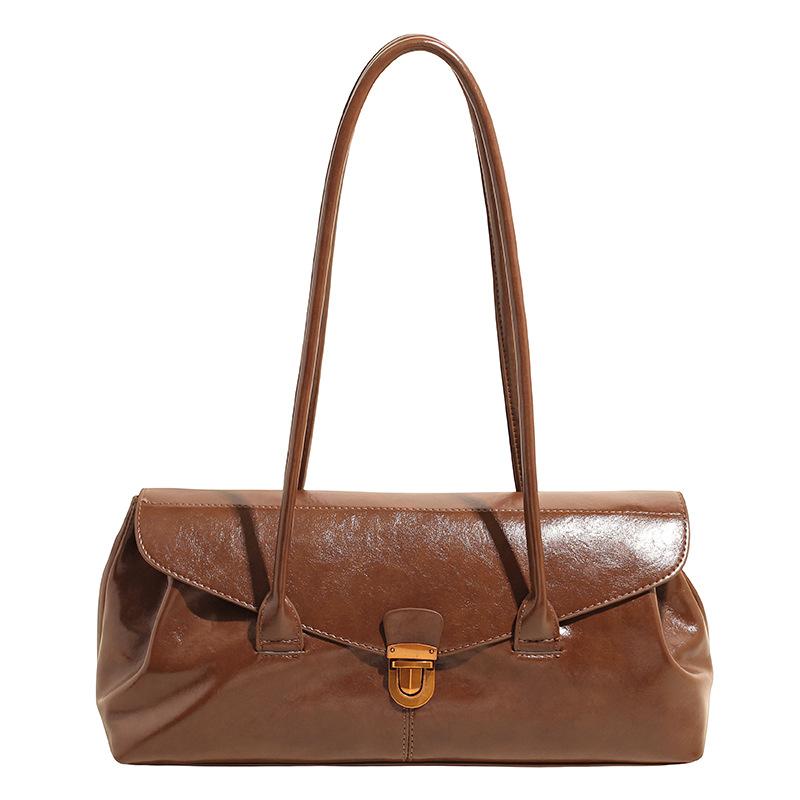 Modische Bowlingtasche, Schultertasche, Damen-Achseltasche, Pendler-Tragetasche