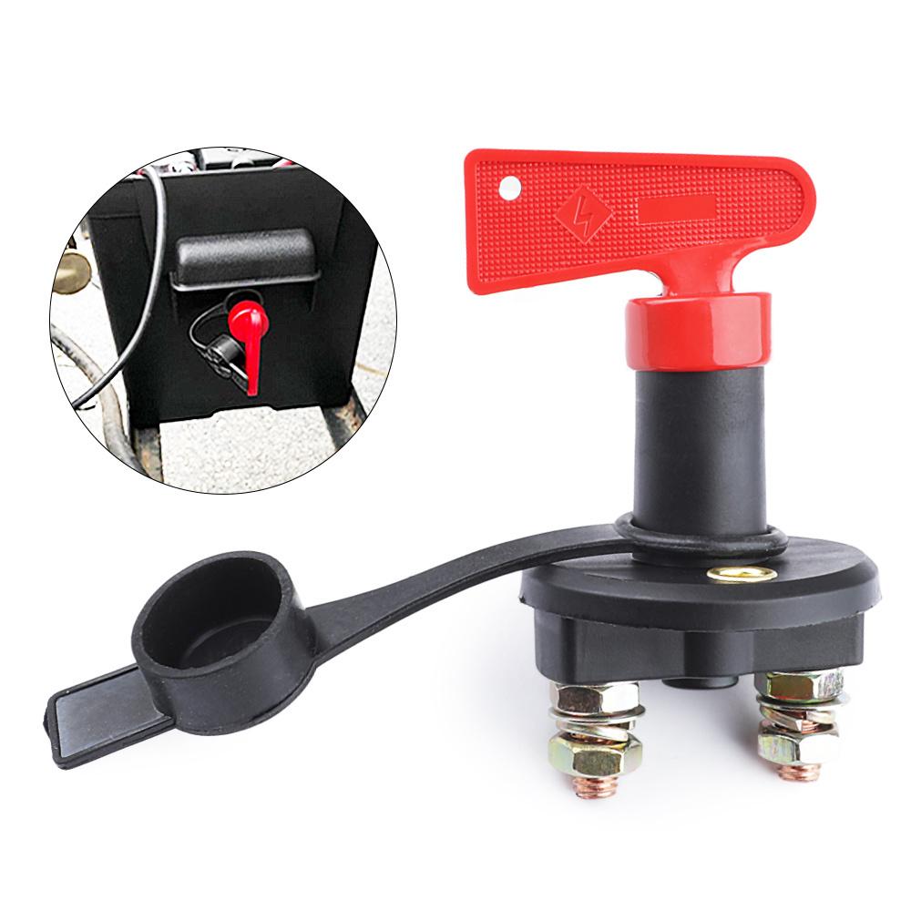 300A 12V Red Key Cut Off Kill Battery Switch Main Vehicle Modified Isolator Disconnector Car Power Switch For Auto Truck Boat