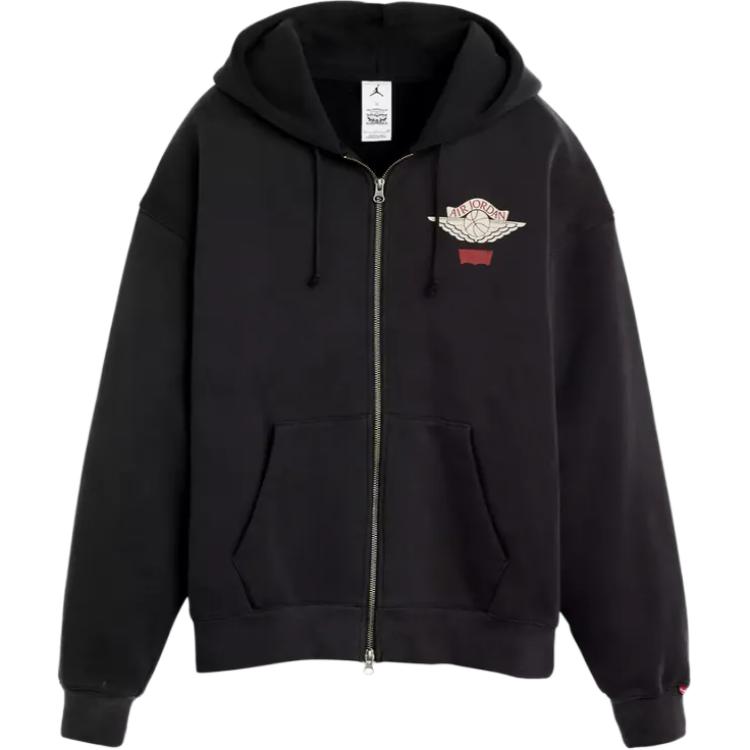 Jordan Hooded Zip-Up Comfortable Sweatshirt Unisex sweatshirt IM6735-010 M