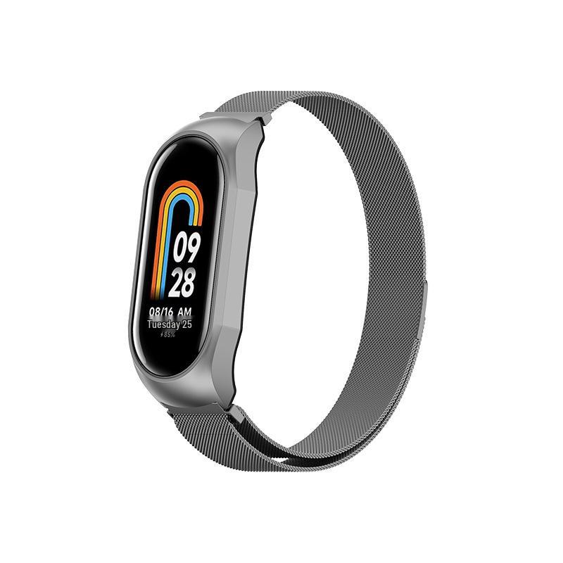 Universal Milanese Magnetic Metal Wristband for Xiaomi Mi Band 89 - New Stainless Steel 9th Gen Strap
