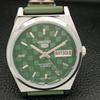 REFURBISHED SEIKO 5 AUTOMATIC MENS WATCH JAPAN MADE GREEN DIAL CUSTOM A440057-2 QV90-a440057