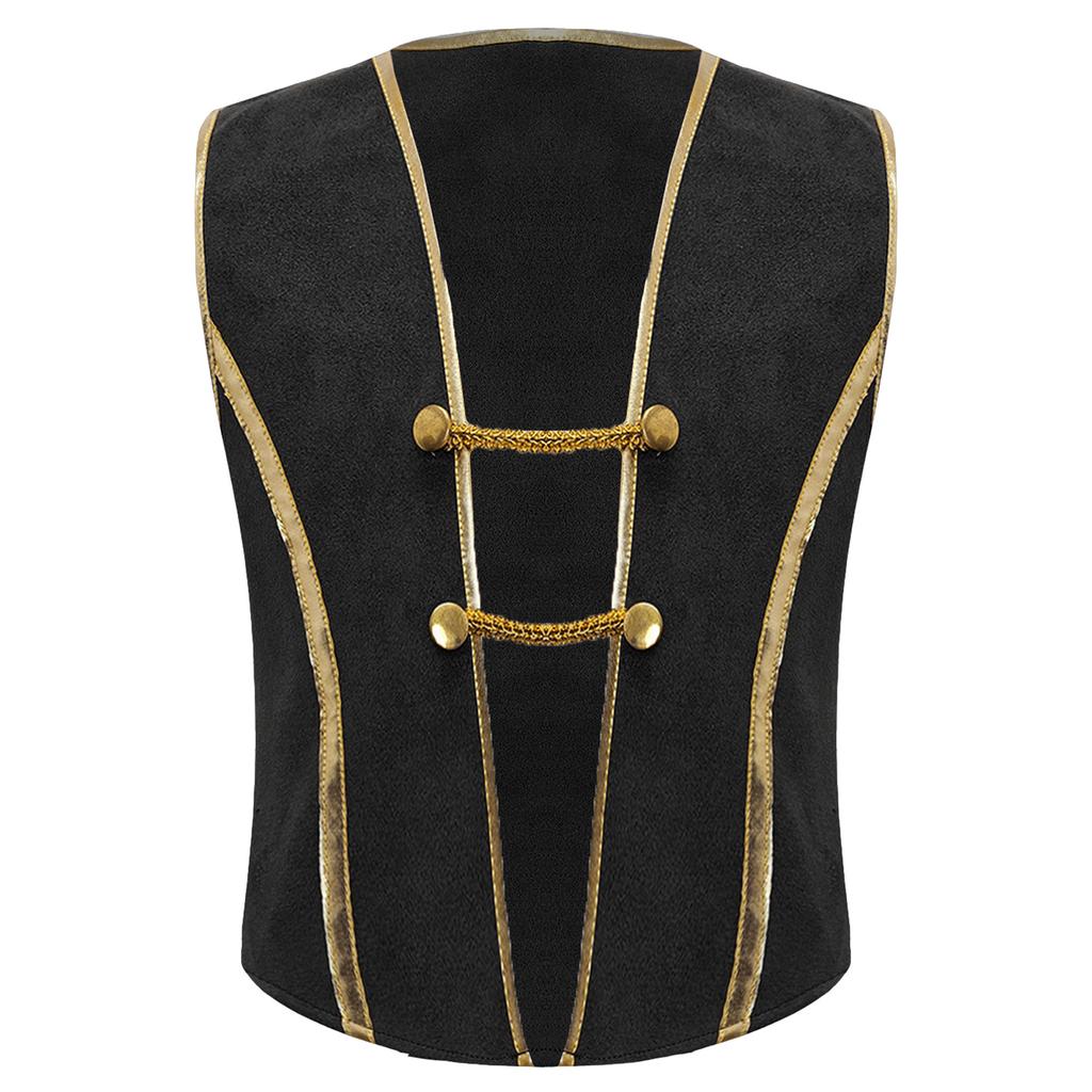 Dětský chlapecký středověký pirátský kostým vesta set renesanční vikingský styl pro Halloween cosplay party akce
